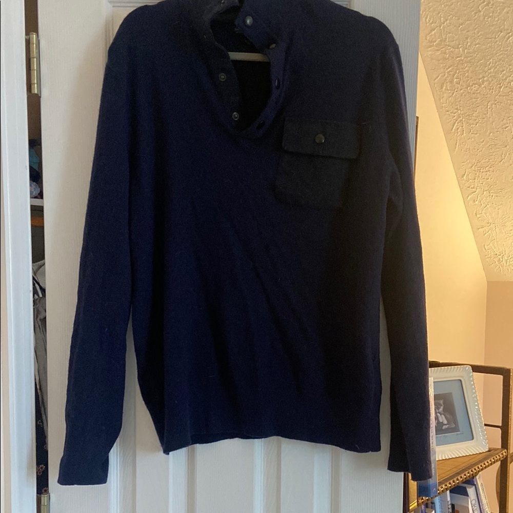 Banana Republic Blue Turtleneck Sweater